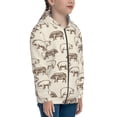 thumbnail image 5 of Pofeuu Vintage Farm Pigs Print Teenage Zipper Hoodie Sweatshirts Hooded Casual Jackets With Pocket For Boys Girls-Small, 5 of 6