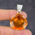thumbnail image 2 of Natural Honey Topaz Gemstone Handmade 925 Sterling Silver Pendant 1.81", 2 of 2