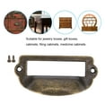 thumbnail image 2 of Tbest 4PCS Label Pulls Antique Green Bronze Medicine Cabinet Frame Pulls Card Drawer, 2 of 8