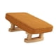 thumbnail image 1 of Taburete pequeño otomano decorativo para el hogar, taburete bajo de madera transpirable. Naranja, 1 of 9