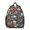 Skull and Flower-2, variant on Skull and Flower Gothic Pattern Backpack for School, Cute School Bag with Adjustable Shoulder Straps and Padded Back, 13.8"x11.4"x6"