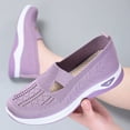 thumbnail image 3 of Dakaela Slip on Loafer Shoes for Women Ballet Nurse Walking Flats Comfortable Casual Sneakers Purple 7, 3 of 7