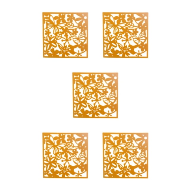 Youkk 4piece Hanging Divider Screens Modern For Room Separation Lightweight And Durable Easy To Assemble Multi-functional Yellow Butterflies 5Set