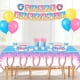thumbnail image 5 of Set de suministros para fiesta de béisbol con helado para 10 invitados | Vajilla desechable con platos, vasos, tenedores, servilletas, pancarta y mantel | Decoraciones para fiestas infantiles de, 5 of 6