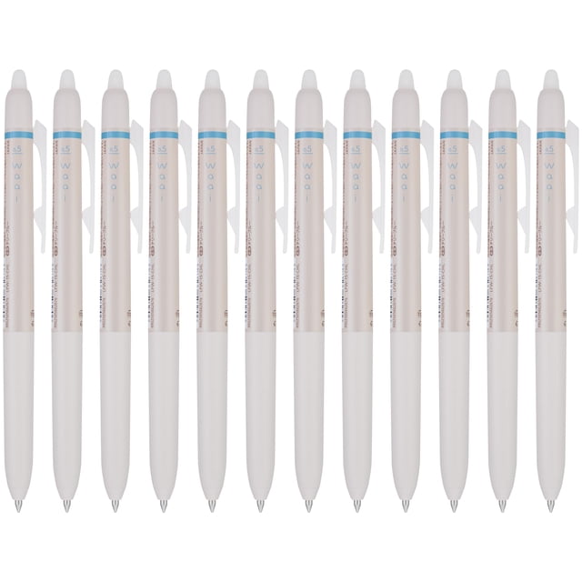 Bolígrafos de gel PILOT FriXion Waai 0,5 mm punta extrafina, paquete de 12