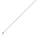 thumbnail image 2 of 9ct White Gold Jewelco London Fine Trace Pendant Chain Necklace - 1.2mm gauge, 2 of 4