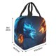 thumbnail image 3 of Easygdp Red And Blue Fire Dragon C Bolsa Térmica Premium - Tela Oxford Impermeable, Gran Capacidad, Bolsillo Frontal, Unisex para Trabajo, Escuela, Actividades al Aire Libre y Picnics, 3 of 8