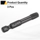 thumbnail image 3 of Uxcell 3pcs T40 Torx Destornillador Bit 1/4" Hex Shank 50mm/2" Longitud Acero S3 Magnético a Prueba de Manipulación Cabeza Estrella de 6 Puntos Bits de Destornillador Hex, Negro, 3 of 7