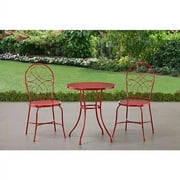 Mainstays 3pc Steel Bistro - Red