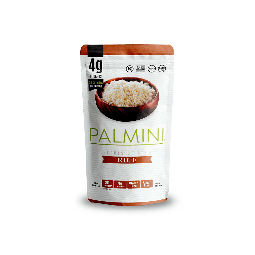 Palmini Gluten Free Sugar Free Vegan Hearts of Palm Rice, 12 oz [Pack