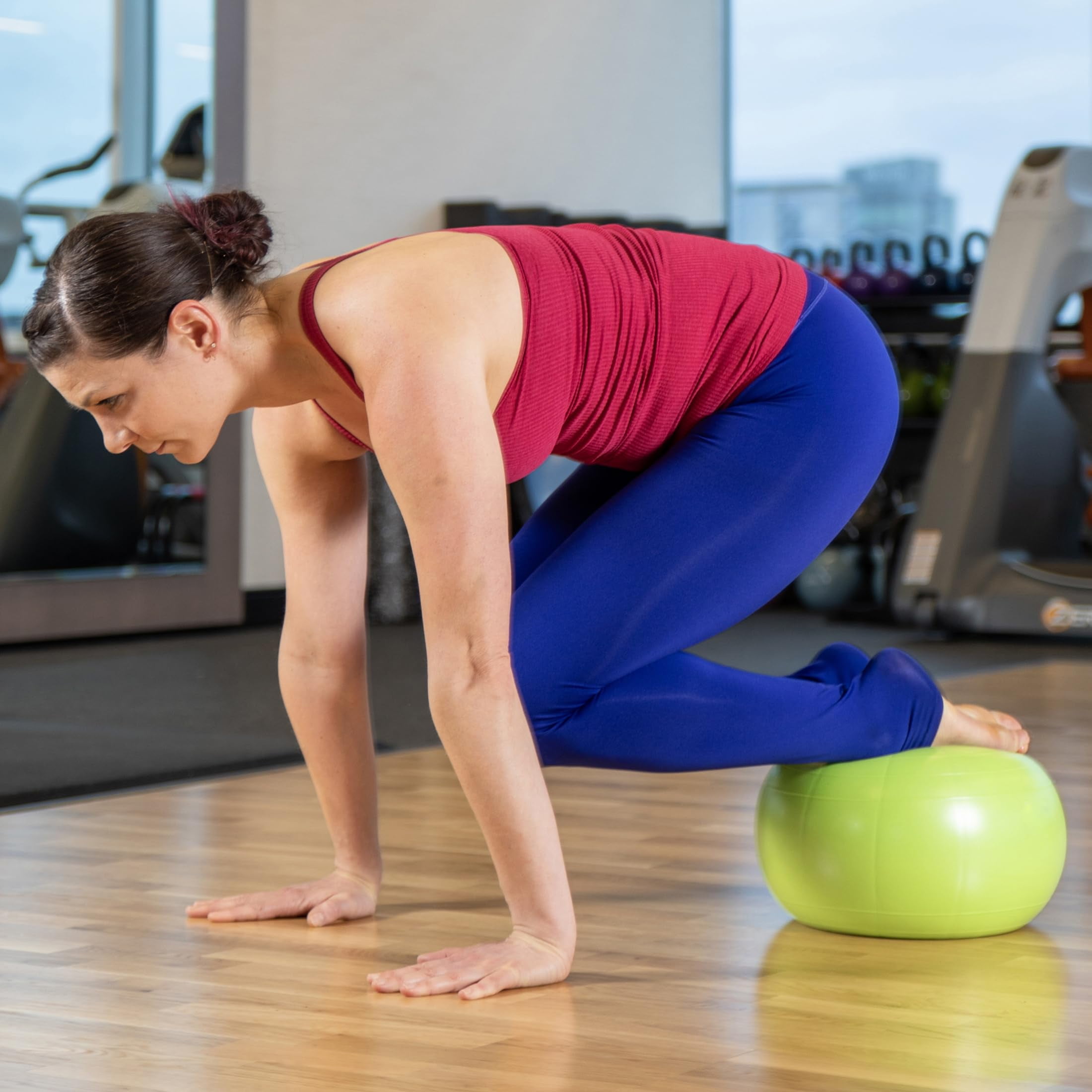 OPTP Soft Movement Ball - 12 Inch Exercise and Pilates Ball for Yoga and Core Stability, Soft Inflatable Physical Therapy Ball Features Easy-Grip Texture