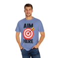 thumbnail image 4 of Humorous Aim Projectiles Leisure Fun Sports Enthusiast Novelty Entertainment Competition Family Bonding Unisex Garment-Dyed T-shirt, 4 of 4