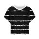 thumbnail image 4 of mfyjkho Tops Para Mujer, Camiseta Estampada Informal Y De Moda Para Mujer Con Cuello En V Y Manga Corta Tops Y Blusas Para Mujer Xxl, 4 of 5