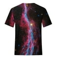 thumbnail image 6 of Penkiiy Galaxy Printed Shirt,Women's Shirts Unisex 3D Graphic Print Fashion T-Shirts for Adults Teens Novelty Casual Tee Tops L Black, 6 of 6