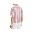thumbnail image 2 of Beach Lunch Lounge Womens Kelli Front Tie Linen Top Pink XS, 2 of 2