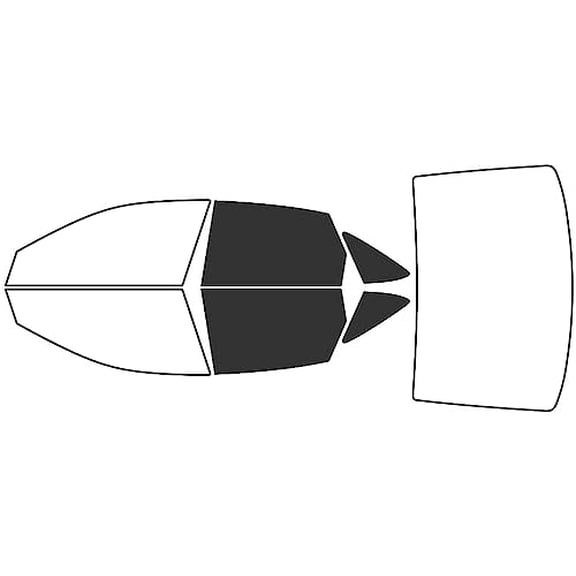 Rvinyl Window Tint Kit Compatible with Volkswagen Jetta 2019-2024 (Sedan) - Back Precut Kit - 20%