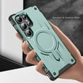 thumbnail image 5 of Magnetic for Samsung Galaxy S24 Ultra Case [Dual Layer Structure Protection] Magnetic Car Mount & Wireless Charging, Military Grade Drop Protection Heavy Duty Shockproof Phone Case, Midnightgreen, 5 of 7