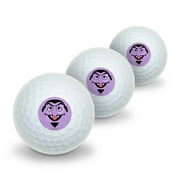 Sesame Street Count Face Novelty Golf Balls 3 Pack