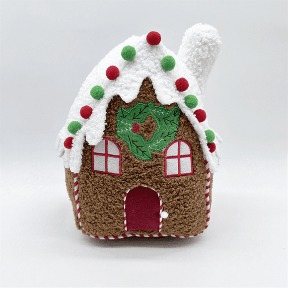 Gingerbread House Plush Throw Pillow Gingerbread House Pillow Gingerbread Decoration Gift Office Home Decor