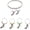 Shoe, variant on Servette Home Metal Glass Markers Tags - 6 Wine Glass Charms with Wine Bottle Ring