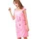 thumbnail image 3 of Albornoz De Toalla Para Mujer Toalla De Baño Para Mujer Fibra Superfina Usable Transpirable Toalla Para Mujer Con Correas Cubierta De Borde Accesorios De Baño Rosa Claro ANGGREK Otros, 3 of 5