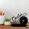 thumbnail image 2 of Handmadetneonsign Guitar Tabletop Metal Clock, Guitar Desktop Clock, Desk Circle Clock Home Decor 93250, 2 of 4