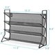 thumbnail image 2 of Estante de Condimentos de Metal de 4 para Encimera de Cocina. Superficie Cepillada Duradera, para Tarros de . Plateado., 2 of 5