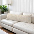 thumbnail image 2 of Cream Botanical Body Pillow Cover 20 x 60 Inch Decorative Pillow Cover Spring Summer Chic Wildflowers Lumbar Pillowcase Seasonal Rectangle Cushion Case for Couch Sofa Bed Living Room, 2 of 9