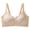 Khaki, variant on Womens Bras Print Solid Wireless Push Up Light Daily Brassiere for Daily Wear