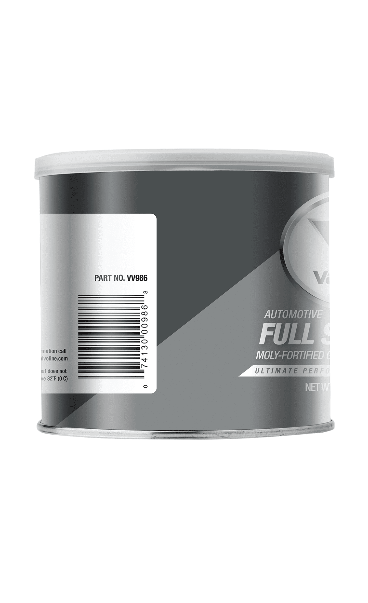 (2 pack) Valvoline Full Synthetic Moly-Fortified Gray Grease Tub 1 Lb