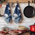 thumbnail image 6 of Navy Blue Turtle Coastal Kitchen Towels Set of 4, Nautical Summer Beach Coral Jellyfish Absorbent Dish Towels for Kitchen, Microfiber Hand Towel, Quick Drying Tea Towel for Cleaning Dishcloths, 6 of 7