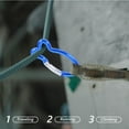 thumbnail image 4 of Mobutofu 15Pcs Blue Compact Hook Clips Aluminum Alloy for Outdoor Use, 4 of 6