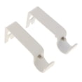 thumbnail image 2 of Hweilai Set Of 2Pcs Curtain Rod Brackets Set Curtain Rod No Drilling White, 2 of 7