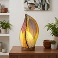thumbnail image 5 of Eangee Home Design Leaflet Table Lamp, Shade Made Of Cocoa Leaves, 5x7x14 Inches, 5 of 6