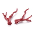 thumbnail image 3 of Synthetic Coral Beads Branch Dyed Dark Red 43.5~44.5x34x7.5mm Hole: 1.5mm, 3 of 3