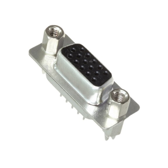 Pack of 4 L77HDEH15SOL2RM8 Connector 15 Position D-Sub, High Density Receptacle, Female Sockets :RoHS