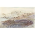 thumbnail image 3 of Edward Lear 18x12 Black Modern Framed Museum Art Print Titled - La Piana (1868), 3 of 5