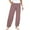 Red, variant on Dndif Clearance! Womens Linen Pants Striped Linen Pants For Women Summer Casual Wide Leg Pants With Pockets Comfy Cropped Palazzo Pants Capri Pants For Women Green L