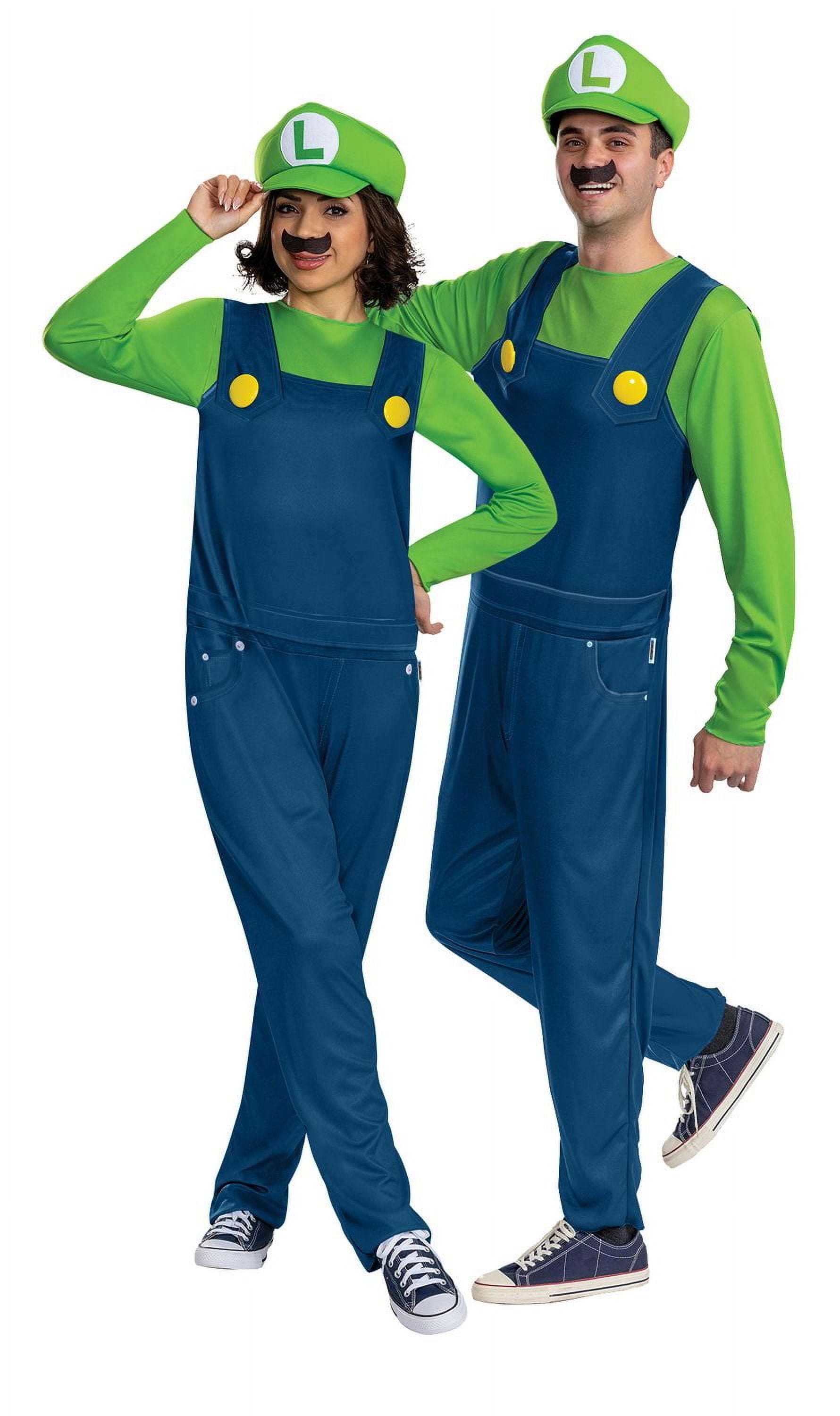 Disguise Super Mario Bros. Luigi Mens Costume Size Medium