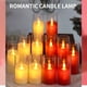 thumbnail image 5 of Vela electrónica Xihbxyly de vidrio simulación LED roja decoración romántica bodas, 5 of 7
