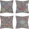 thumbnail image 1 of 45x45 Cm Decorative Cushion Cover Mandala Pattern Decorative Pillowcase Cotton And Linen Bohemian Colorful Square Cushion Covers For Sofa Home Living, 1 of 5