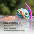 thumbnail image 3 of FINIS Stability Snorkel Jr, Ages 6-10, Swim Snorkel, Magical Magenta, 3 of 7