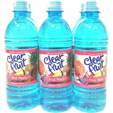 Clear Fruit Fruit Punch Flavored Water 6 Pack 16.9 oz Sport Bottles