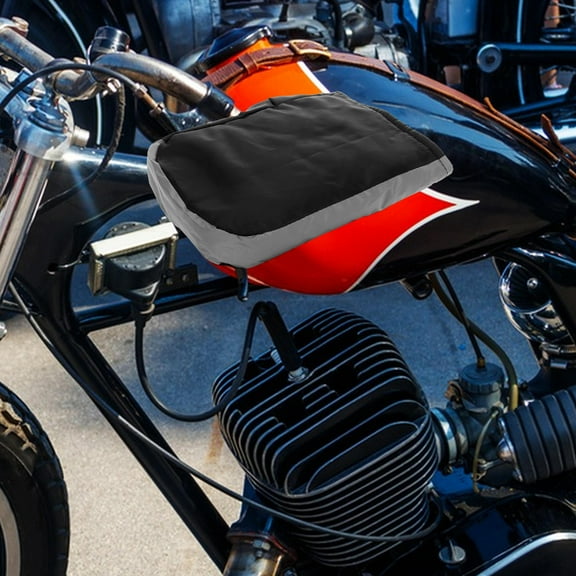 Raindrops 1 Pair Motorcycle ATV Snowmobile Scooter Winter Thermal Gloves Windproof Handlebar Grip Warmer Mitts for Cold Weather