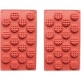 thumbnail image 1 of Molde de silicona para gofres mini rectangulares y redondos de 18 y 20 cavidades, molde para galletas de gofres, molde para chocolate, molde para dulces, molde para hornear de silicona, 2 pi, 1 of 4