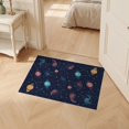thumbnail image 2 of ODIKA 2'x3' Ultra-Soft Accent Mat, Galaxy Constellation Glowing Motifs Planets Orbiting Stars Cosmic None Washable, Bare feet friendly, Easy Care Indoor rug for Bedside, Footrest, 2 of 7