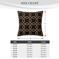thumbnail image 4 of ZICANCN Black Track Pattern Decorative Throw Pillow Covers, Bed Couch Sofa Decorative Knit Pillow Covers for Living Room Farmhouse 24"x24", 4 of 8