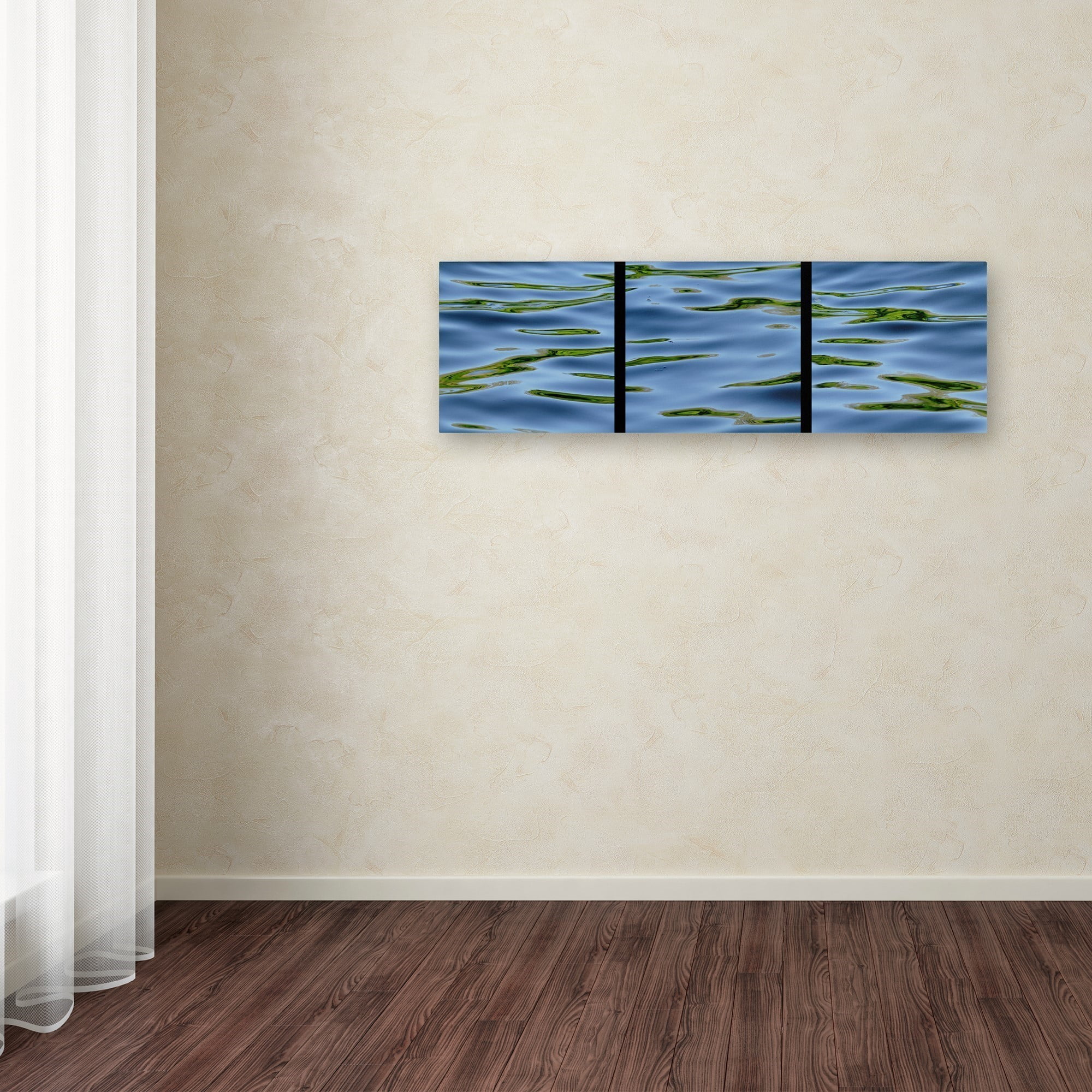 Trademark Fine Art "Water-Triptych" Canvas Art by Gregory O'Hanlon