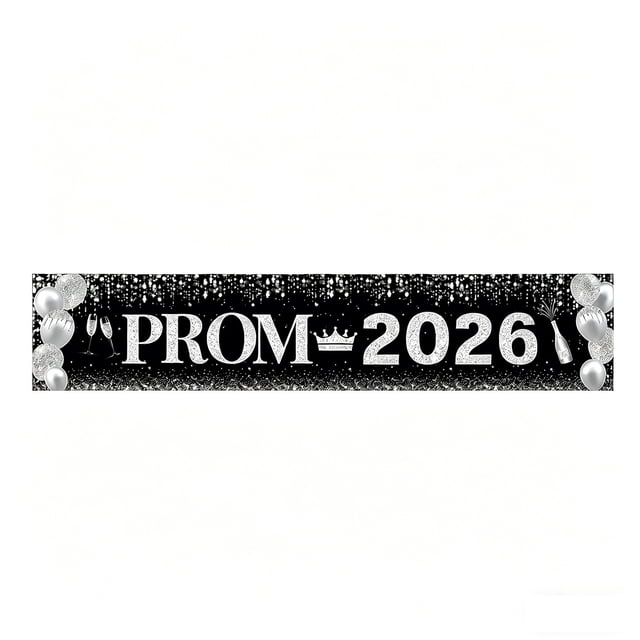 2026 Prom Yard Banner Graduation Banner for Outdoor Garden Courtyard Party