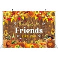 thumbnail image 5 of Happy Friendsgiving Party Backdrop Thankful for Friends Like You Photography Background Fall Thanksgiving Friends Giving Give Thanks Party Decorations Banner Supplies Photo Booth Props, 5 of 5